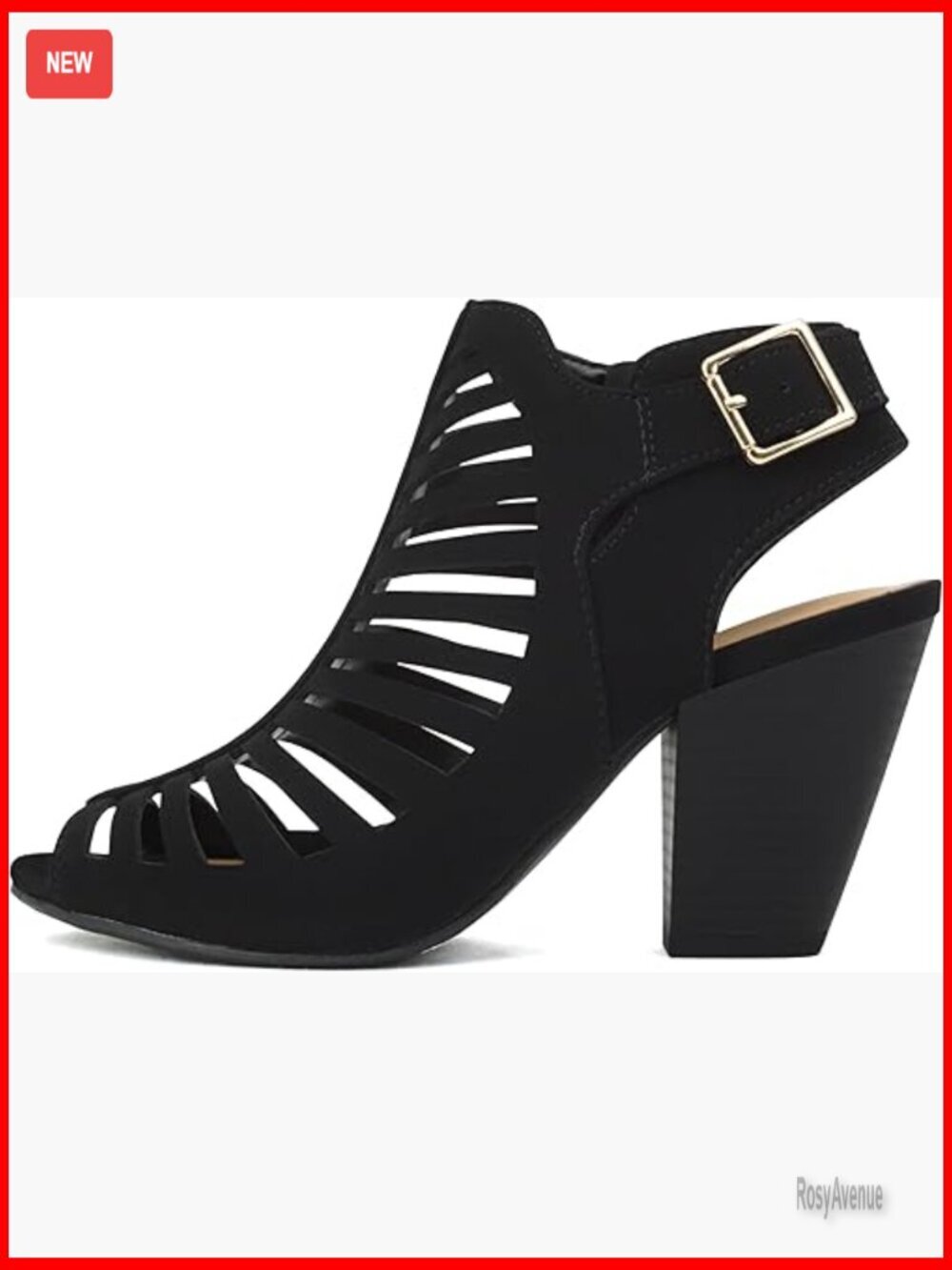 Open Toe High Heel Gladiator Sandals with Adjustable Ankle Strap
